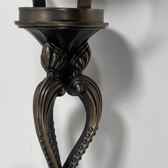 PartyLite Vintage Lotus Mid Century Modern Metal Candle Holder Tealight 10" - Picture 7 of 16